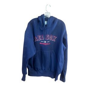 Boston Red Sox Mens Hoodie Blue Size Sz L MLB Authentic Collection Majestic